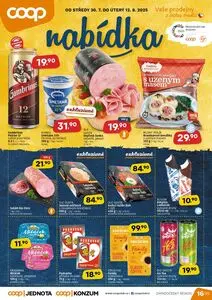 Akční leták COOP, platný od 2025-07-30 do 2025-08-12.