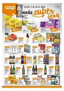 Akční leták Coop Trefa, platný od 2025-07-30 do 2025-08-12.