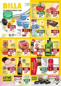Akční leták BILLA, platný od 2025-08-06 do 2025-08-12.