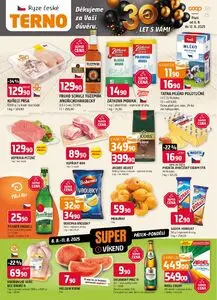 Akční leták COOP TERNO, platný od 2025-08-06 do 2025-08-12.