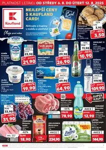 Akční leták Kaufland, platný od 2025-08-06 do 2025-08-12.