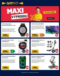 Akční leták DATART, platný od 2025-08-11 do 2025-08-17.