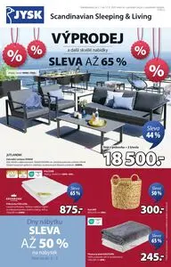 Akční leták Jysk, platný od 2025-07-02 do 2025-08-18.