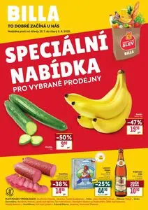Akční leták BILLA, platný od 2025-08-06 do 2025-08-19.