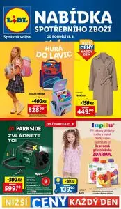 Akční leták LIDL, platný od 2025-08-18 do 2025-08-24.