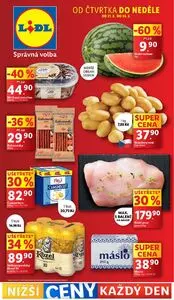 Akční leták LIDL, platný od 2025-08-21 do 2025-08-24.