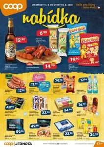 Akční leták COOP, platný od 2025-08-13 do 2025-08-26.