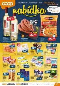 Akční leták COOP, platný od 2025-08-13 do 2025-08-26.