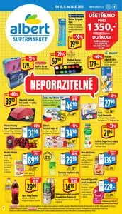 Akční leták albert, platný od 2025-08-20 do 2025-08-26.