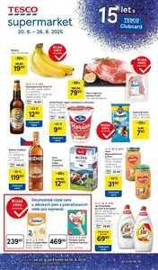 Akční leták TESCO, platný od 2025-08-20 do 2025-08-26.