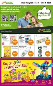 Akční leták Můj obchod, platný od 2025-08-15 do 2025-08-28.