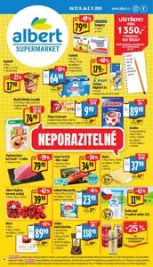 Akční leták albert, platný od 2025-08-27 do 2025-09-02.
