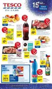 Akční leták TESCO, platný od 2025-08-27 do 2025-09-02.