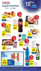Akční leták TESCO, platný od 2025-08-27 do 2025-09-02.