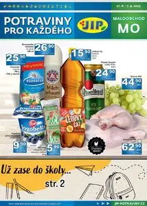 Akční leták JIP, platný od 2025-08-27 do 2025-09-07.