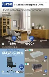 Akční leták Jysk, platný od 2025-08-27 do 2025-09-16.