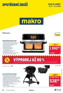Akční leták makro, platný od 2025-08-27 do 2025-09-09.