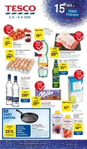 Akční leták TESCO, platný od 2025-09-03 do 2025-09-09.