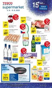 Akční leták TESCO, platný od 2025-09-03 do 2025-09-09.