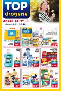 Akční leták Top Drogerie, platný od 2025-09-04 do 2025-09-13.