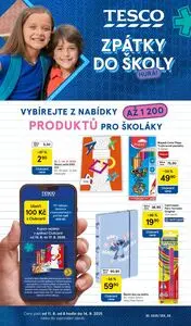 Akční leták TESCO, platný od 2025-08-11 do 2025-09-14.