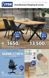 Akční leták Jysk, platný od 2025-08-13 do 2025-09-16.