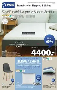 Akční leták Jysk, platný od 2025-09-08 do 2025-09-16.