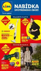 Akční leták LIDL, platný od 2025-09-15 do 2025-09-21.