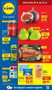 Akční leták LIDL, platný od 2025-09-18 do 2025-09-21.