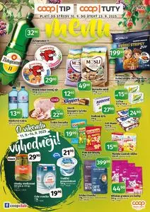 Akční leták COOP TUTY, platný od 2025-09-10 do 2025-09-23.
