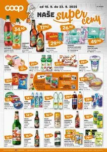 Akční leták COOP, platný od 2025-09-10 do 2025-09-23.