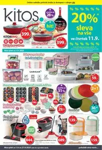 Akční leták kitos, platný od 2025-09-01 do 2025-09-27.