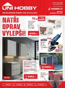 Akční leták UNI HOBBY, platný od 2025-08-28 do 2025-09-28.