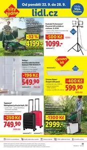 Akční leták LIDL, platný od 2025-09-22 do 2025-09-28.