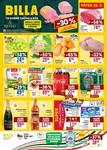 Akční leták BILLA, platný od 2025-09-24 do 2025-09-30.