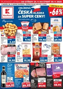Akční leták Kaufland, platný od 2025-09-24 do 2025-09-30.