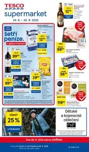 Akční leták TESCO, platný od 2025-09-24 do 2025-09-30.