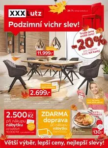 Akční leták XXXLutz, platný od 2025-09-22 do 2025-10-05.