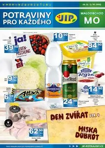 Akční leták JIP, platný od 2025-09-24 do 2025-10-05.