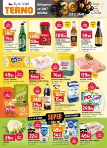 Akční leták COOP TERNO, platný od 2025-10-01 do 2025-10-07.