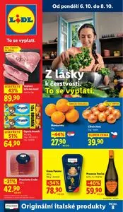 Akční leták LIDL, platný od 2025-10-06 do 2025-10-12.