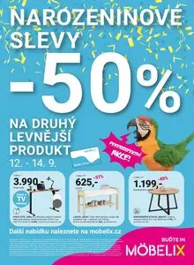 Akční leták MÖBELIX, platný od 2025-08-09 do 2025-10-12.