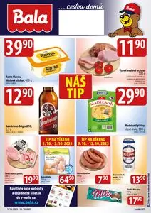 Akční leták Bala, platný od 2025-10-01 do 2025-10-12.