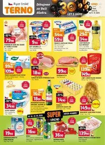 Akční leták COOP TERNO, platný od 2025-10-08 do 2025-10-14.