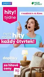 Akční leták PEPCO, platný od 2025-10-09 do 2025-10-15.