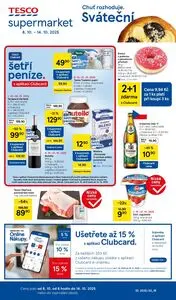 Akční leták TESCO, platný od 2025-10-06 do 2025-10-16.