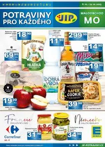 Akční leták JIP, platný od 2025-10-08 do 2025-10-19.