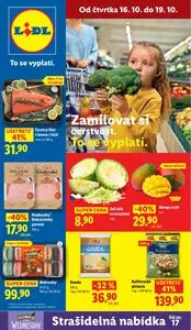 Akční leták LIDL, platný od 2025-10-16 do 2025-10-19.