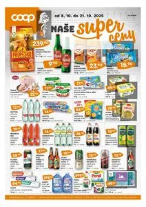 Akční leták COOP TERNO, platný od 2025-10-08 do 2025-10-21.