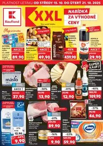 Akční leták Kaufland, platný od 2025-10-15 do 2025-10-21.